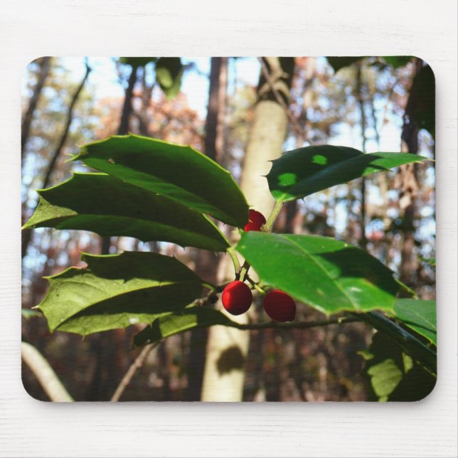 Mousepad Holly deixa eu feriado botânico (Frente)