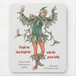 Mousepad Holly man Walter Crane Flowers de Shakespeare