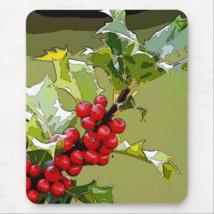 Mousepad HollyBerries 006