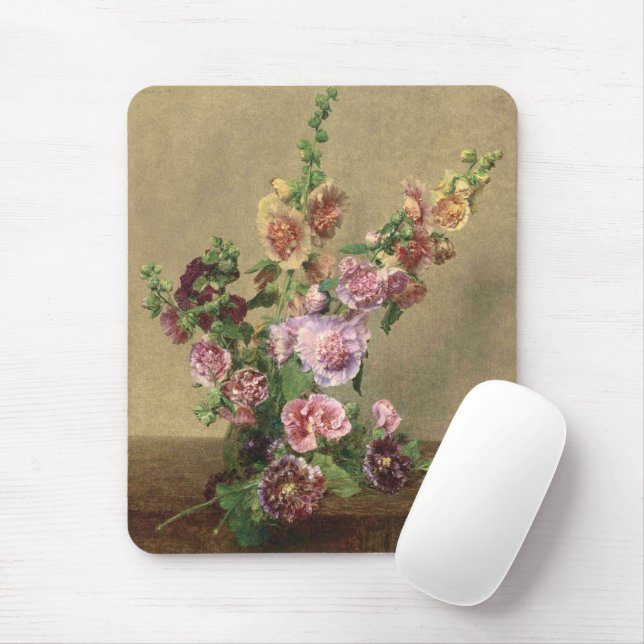 Mousepad Hollyhocks (Com mouse)