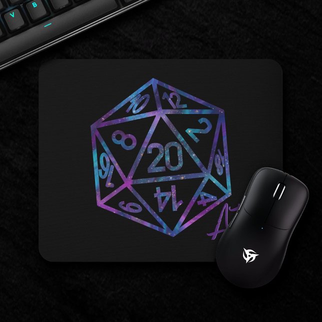 Mousepad Holograma D20 - Crit | PnP Tabletop Gamer Dice (Criador carregado)