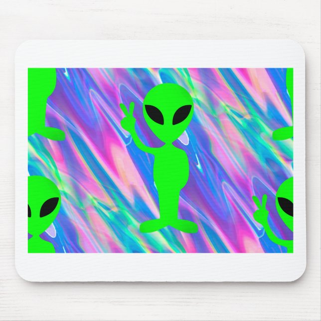 Mousepad holograma de alienígena (Frente)