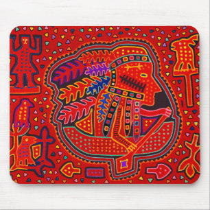 Mousepad Homem Cuna Indiano em Canoa