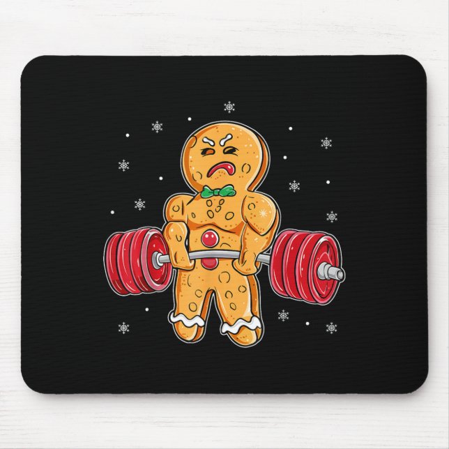 Mousepad Homem de Biscoito de Gengibre Engraçado Gingershre (Frente)