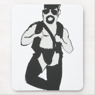 Mousepad Homem de couro
