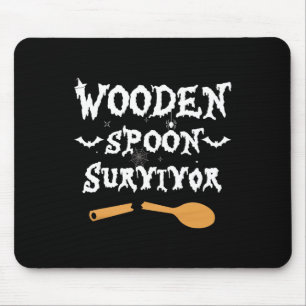 Mousepad Homem de Dia de as Bruxas engraçado Sobrevivente d