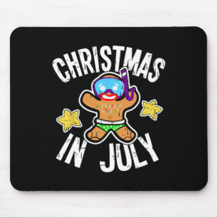 Mousepad Homem de Gengibre de Natal de Verão para o Natal