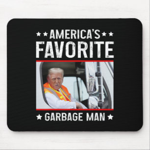 Mousepad Homem do Garge Favorito da América Engraçado Camin