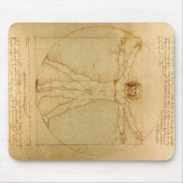 Mousepad Homem do Vitruvian de da Vinci