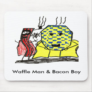Mousepad Homem do Waffle & tapete do rato do menino do