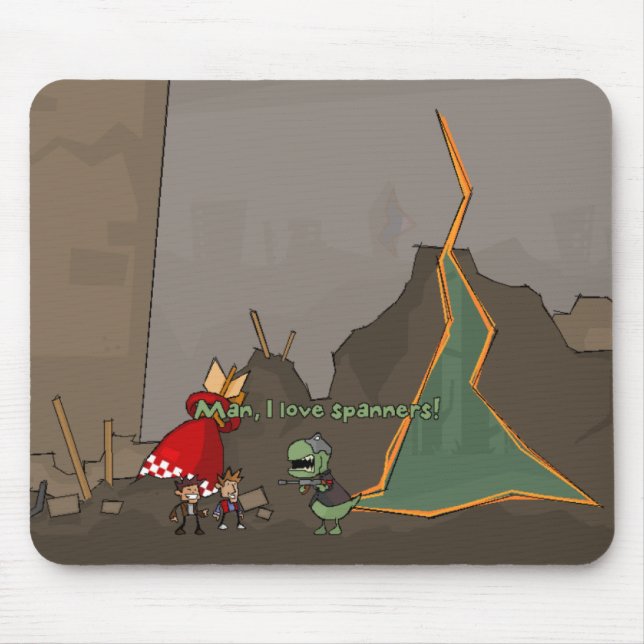 Mousepad Homem, eu amo chaves inglesas! (Frente)