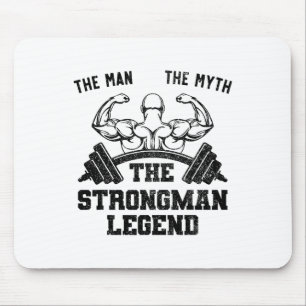 Mousepad Homem Forte Engraçado O Homem O Mito A Perna Do Fo