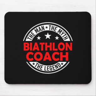 Mousepad Homem Mito Biatlo Coach Lenda Engraçado Biathlon C
