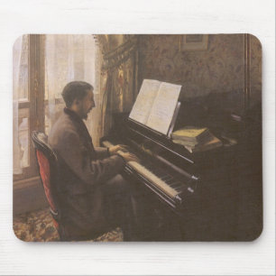 Mousepad Homem novo que joga o piano por Gustave