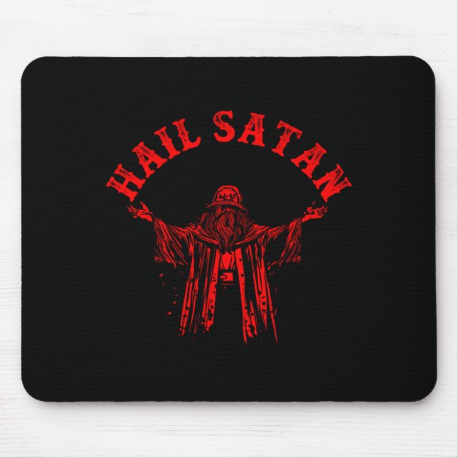 Mousepad Homem Satan Satanico Bode Agência Governamentalth  (Frente)
