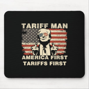 Mousepad Homem Tarifa Engraçado Meme Tarifas Trump América