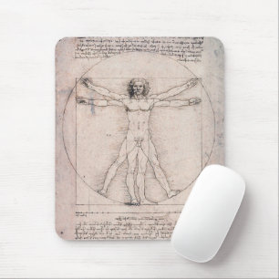 Mousepad Homem Vitruviano: Leonardo da Vinci