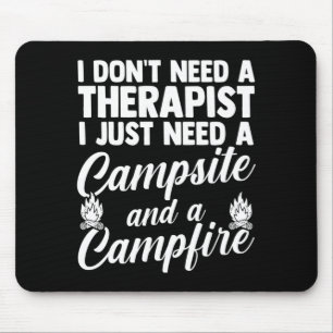 Mousepad Homens acampamento fogueira vida no acampamento fl