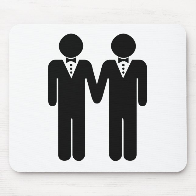 MOUSEPAD HOMENS ALEGRES DO CHAPÉU DE COCO DO CASAMENTO - (Frente)