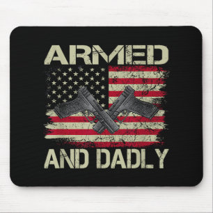 Mousepad Homens Armados E Pai Divertido Mortal Dia Dos Pais