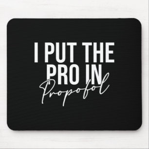Mousepad Homens colocam o pro em anestesiologista de propof