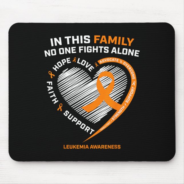 Mousepad Homens da Família Mulheres Crianças Leucemia Sensi (Frente)