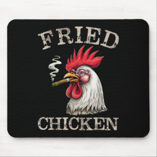 Mousepad Homens De Erva Gráfica De Frango Fedidos