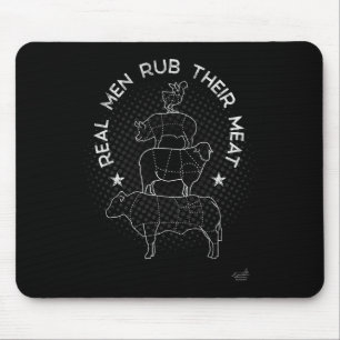 Mousepad Homens de Verdade Esfregam sua Carne Mestre de Chu