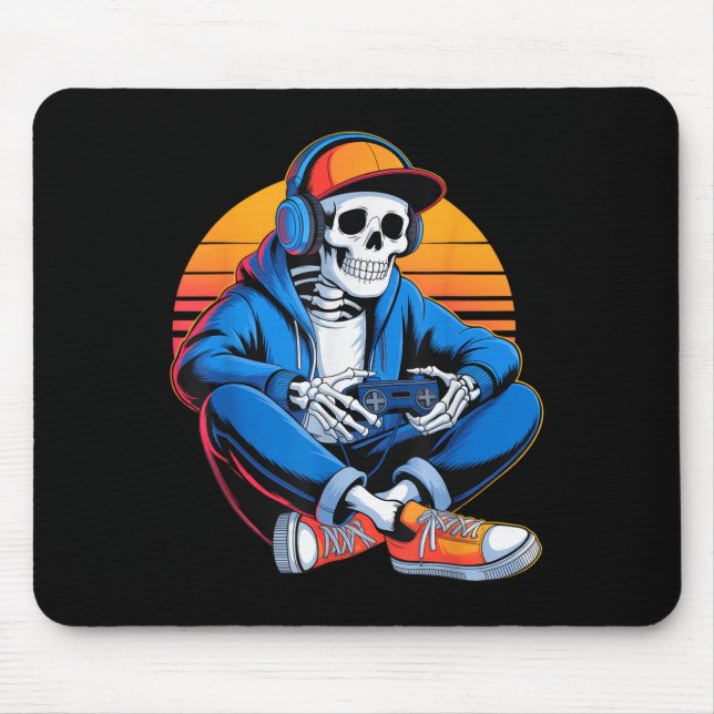 Mousepad Homens Dias de as Bruxas engraçados Crianças Esque (Frente)