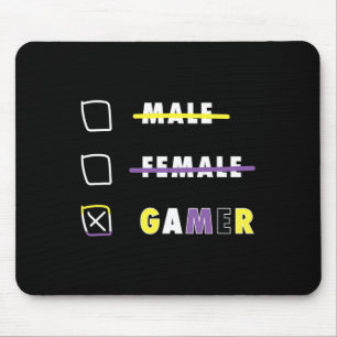 Mousepad Homens Divertido Não Binário Jogador En
