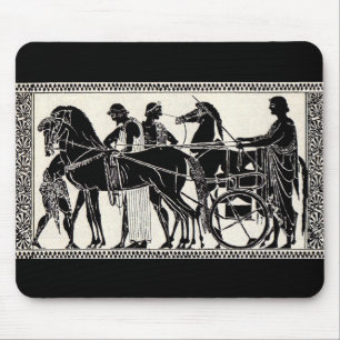 Mousepad homens e cavalos romanos antigos