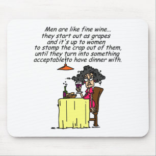 Mousepad Homens e Inglês Humor do Vinho