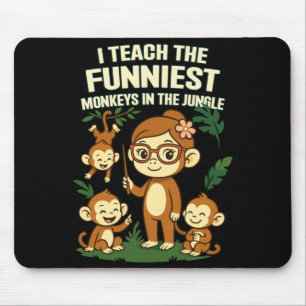 Mousepad Homens Eu Ensino o Espectáculo dos Macacos Mais Di