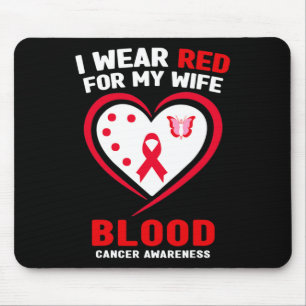 Mousepad Homens Eu Uso Vermelho Para a Conscientização do C