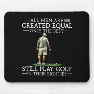 Mousepad Homens Jogam Golfe Oitenta Funny Golfer Golfing
