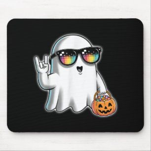Mousepad Homens Meninos Meninas Fantasmas Boo Rock Pumpkin 