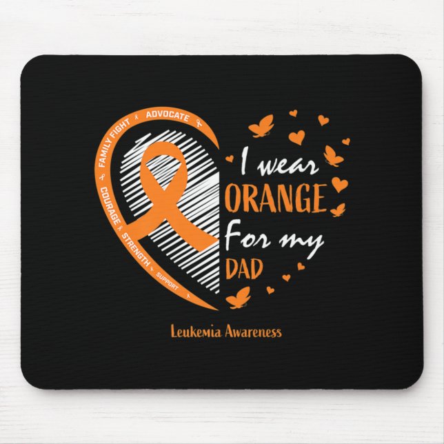Mousepad Homens Mulheres Pai Eu Visto Laranja Para Minha Le (Frente)