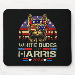 Mousepad Homens Para Kamala Harris Gama De Gato Sem Fios Pa