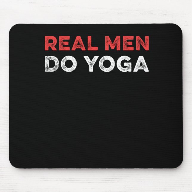 Mousepad Homens Reais Fazem Meditação Yoga Zen Yogi Asana G (Frente)