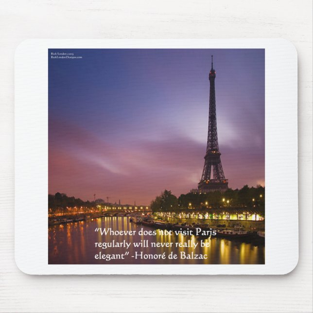 Mousepad Hon de Balzac em Paris França (Frente)