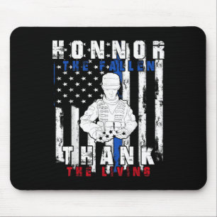 Mousepad Honra O Obrigado Falhado A Bandeira Dos Vivos