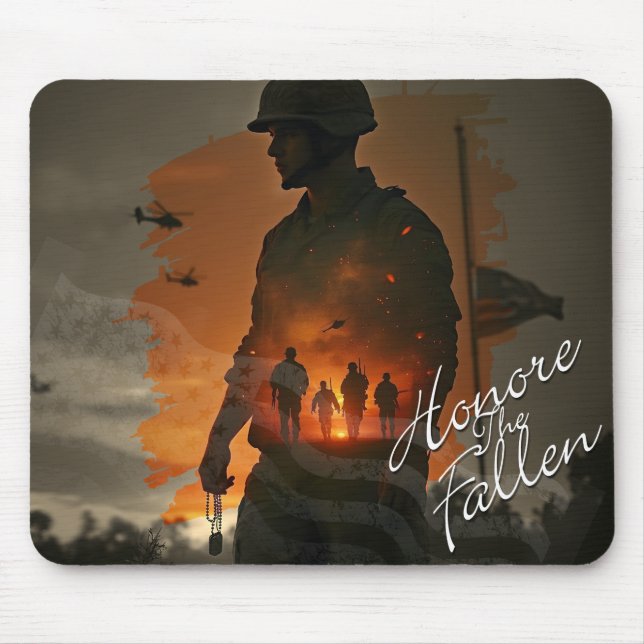 Mousepad Honrar os Caídos – Lembrar seu Sacrifício (Frente)