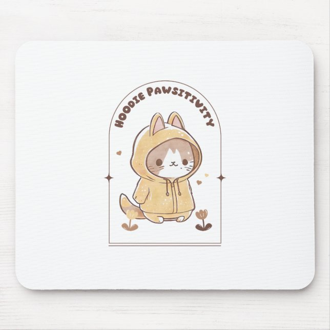 Mousepad Hoodie Pawsitivity (Frente)