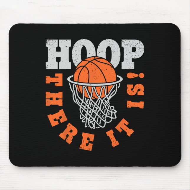 Mousepad Hoop Ali É Bysketbyll Player Divertimento Vintage  (Frente)