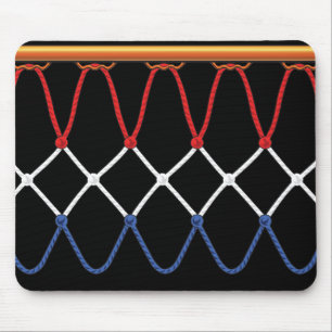 Mousepad Hoop de basquete Net_red, branco, equipe azul U.S.