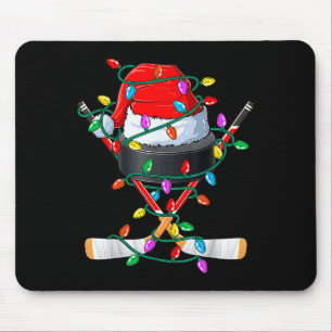 Mousepad Hóquei de Natal Xmas Papai Noel Srts Chapéu Bola M