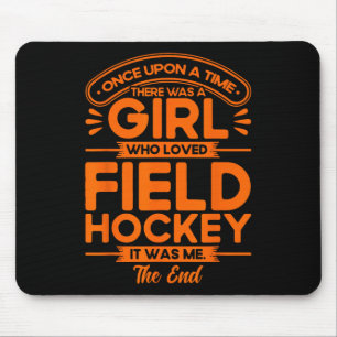 Mousepad Hóquei em Campo Uma Garota Que Amava Hóquei em Cam