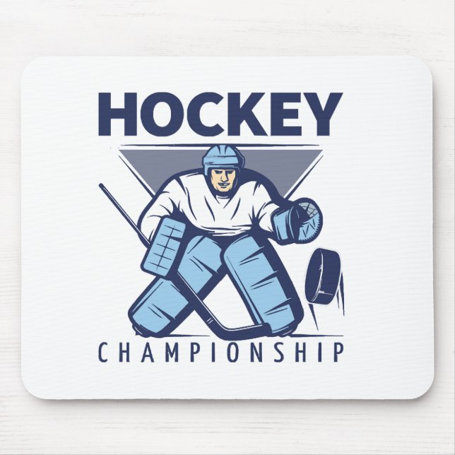 Mousepad Hóquei engraçado (Frente)