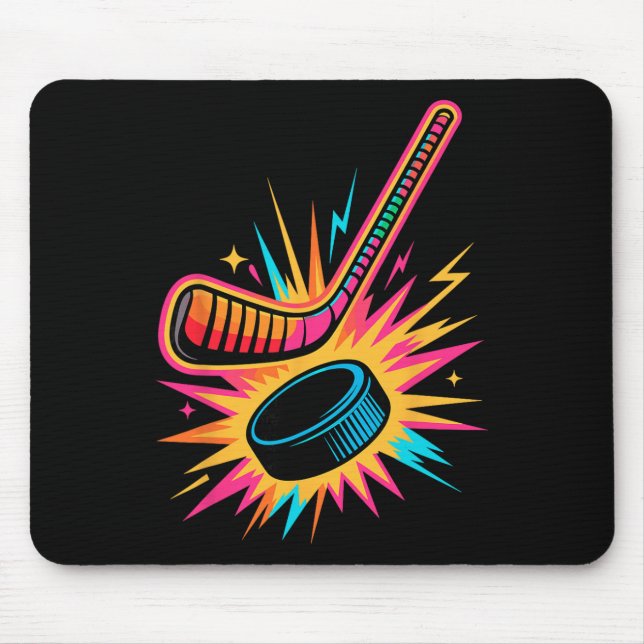 Mousepad Hóquei no Gelo de Arcade Retro (Frente)