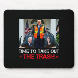 Mousepad Hora de Levar o Lixo Fora Trump Homem do Lixo